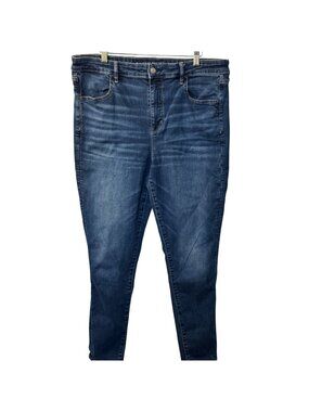 American Eagle Womens High-Rise Jegging Jeans Sz 18 Long Next Level Stretch VGUC